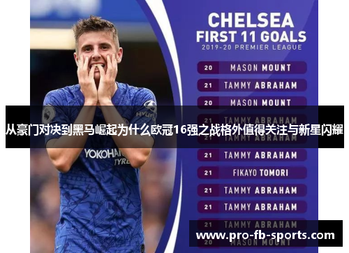 从豪门对决到黑马崛起为什么欧冠16强之战格外值得关注与新星闪耀